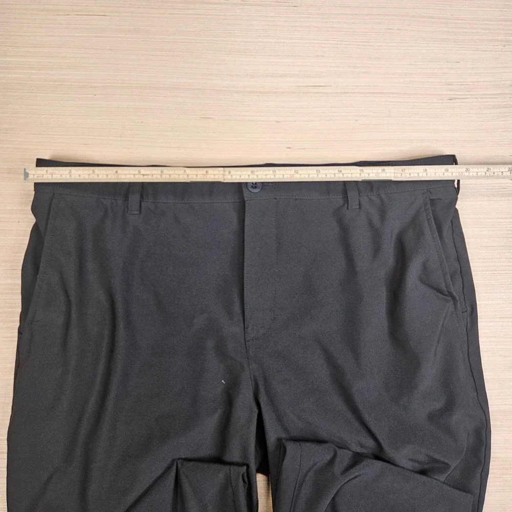 Lot of 2 IZOD Golf Pants Men 40x32 Black Performance Flat Front Stretch Trousers